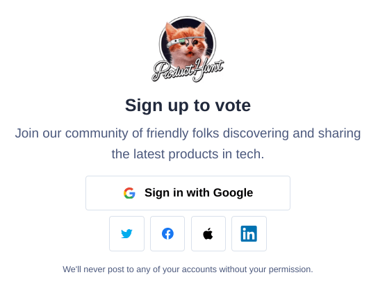 Login or signup