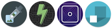 Example of maskable icons displayed on android