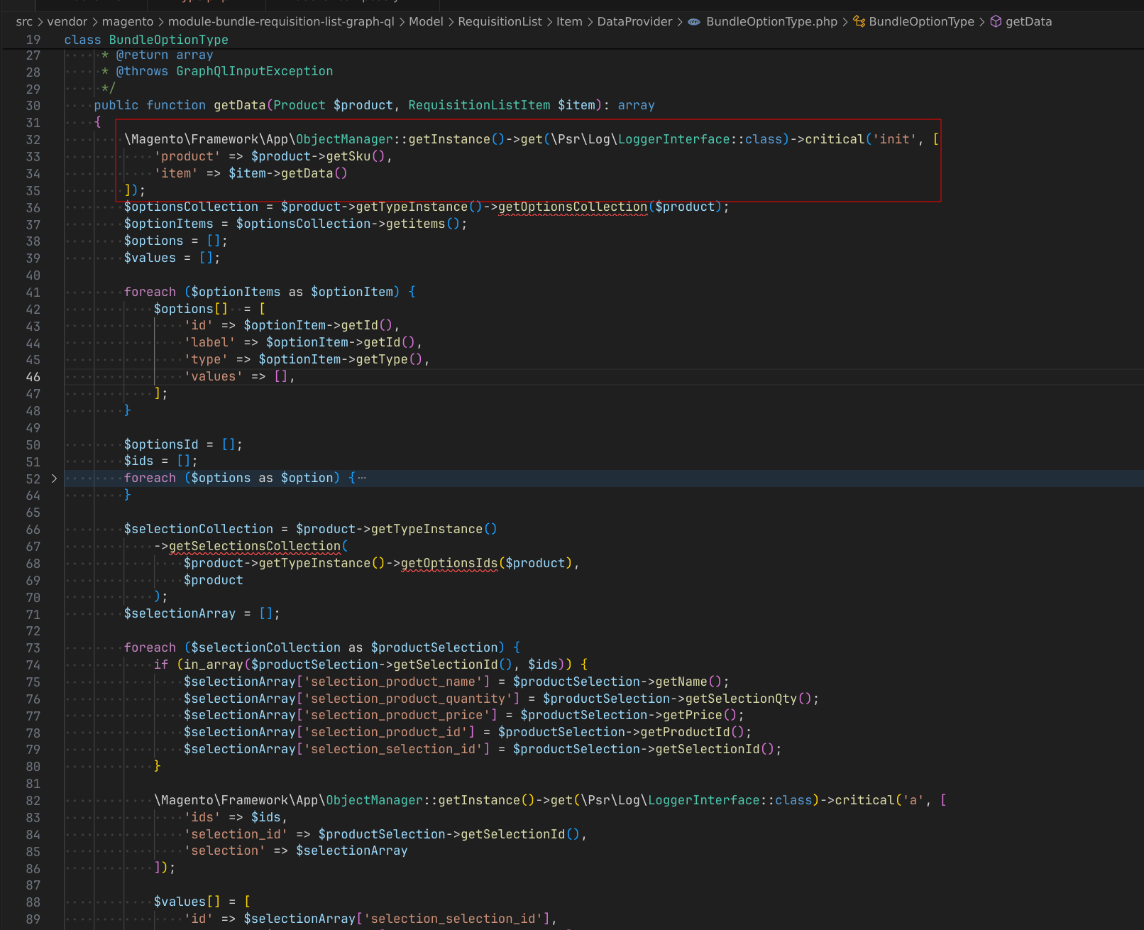Related resolver on Magento's code